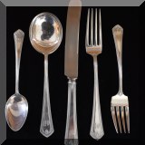 S12. Sterling silver flatware set.